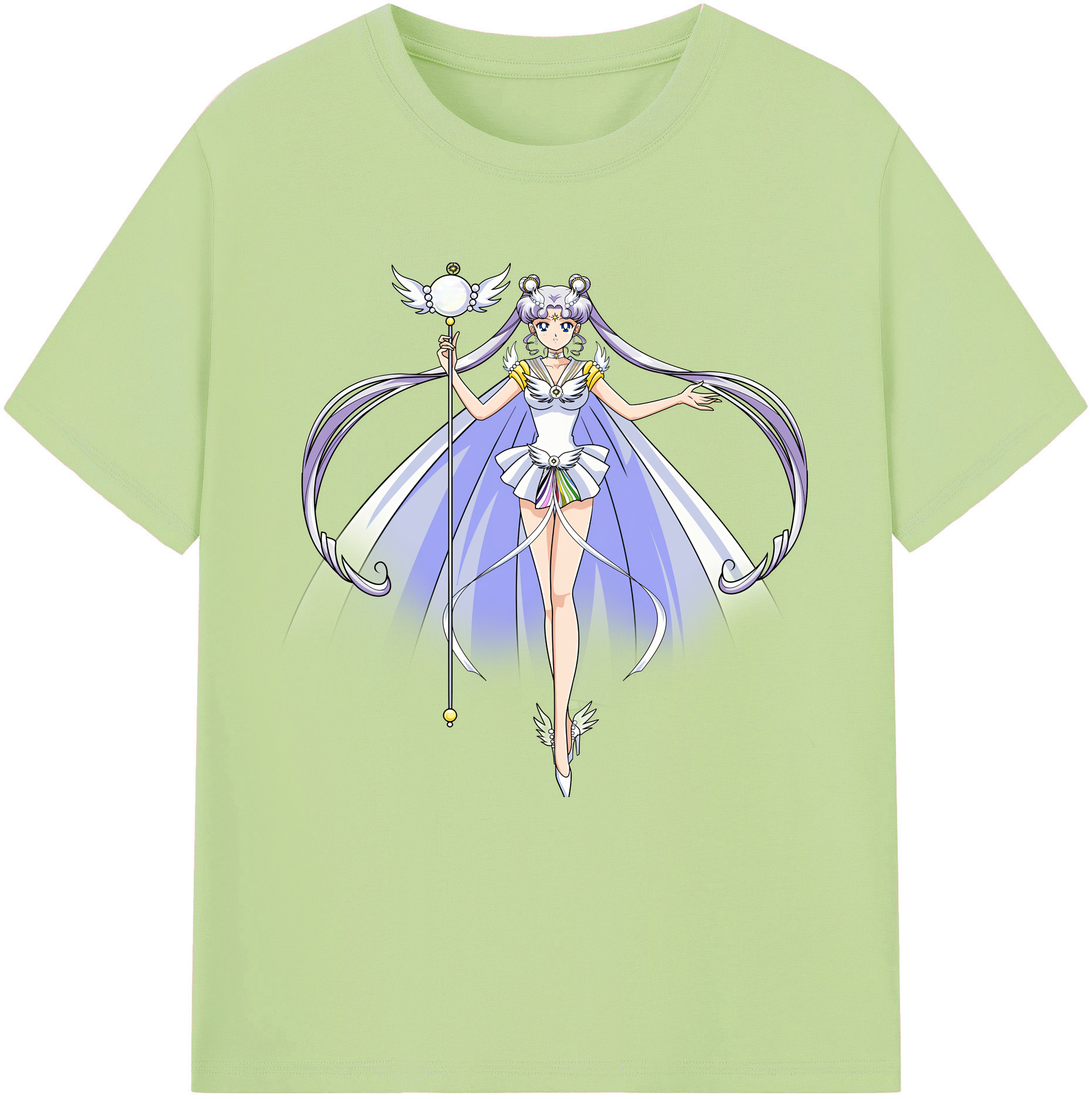 （画像用） 美少女戦士セーラームーン 月野 うさぎ つきの うさぎ Sailor Moon Tsukino Usagi 綿100％半袖Tシャツ（フロントプリント）